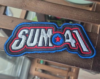 Sum 41 Patch ~ High Quality Embroidered Canvas