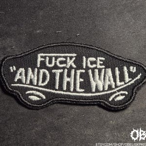 Abolish ICE Patch Anti ICE ~ High Quality Embroidered Canvas