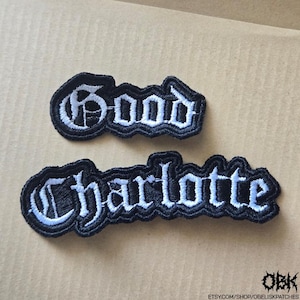 Good Charlotte Patch ~ High Quality Embroidered Canvas