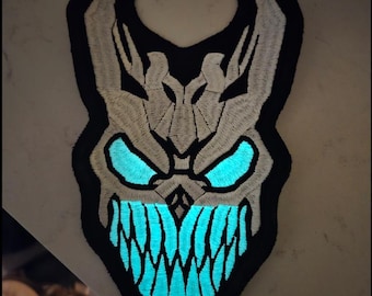 Slaughter To Prevail Mask XL-patch ~ Hoogwaardig borduurwerk, duurzaam weerbestendig canvas