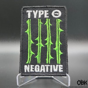 Type 0 Negative Patch ~ High Quality Embroidery, Durable Weatherproof Canvas
