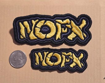 NOFX Embroidered Canvas Patch: Durable Weatherproof Punk Style