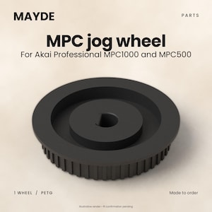 Jog Wheel for Akai Professional MPC1000 / MPC500 – Replacement Data Wheel Knob, 3D Printed in Tough Black PETG
