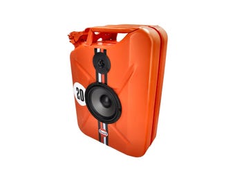 Bluetooth speaker petrol Jerrycan 20L rechargeable BT5.0 (Orange)