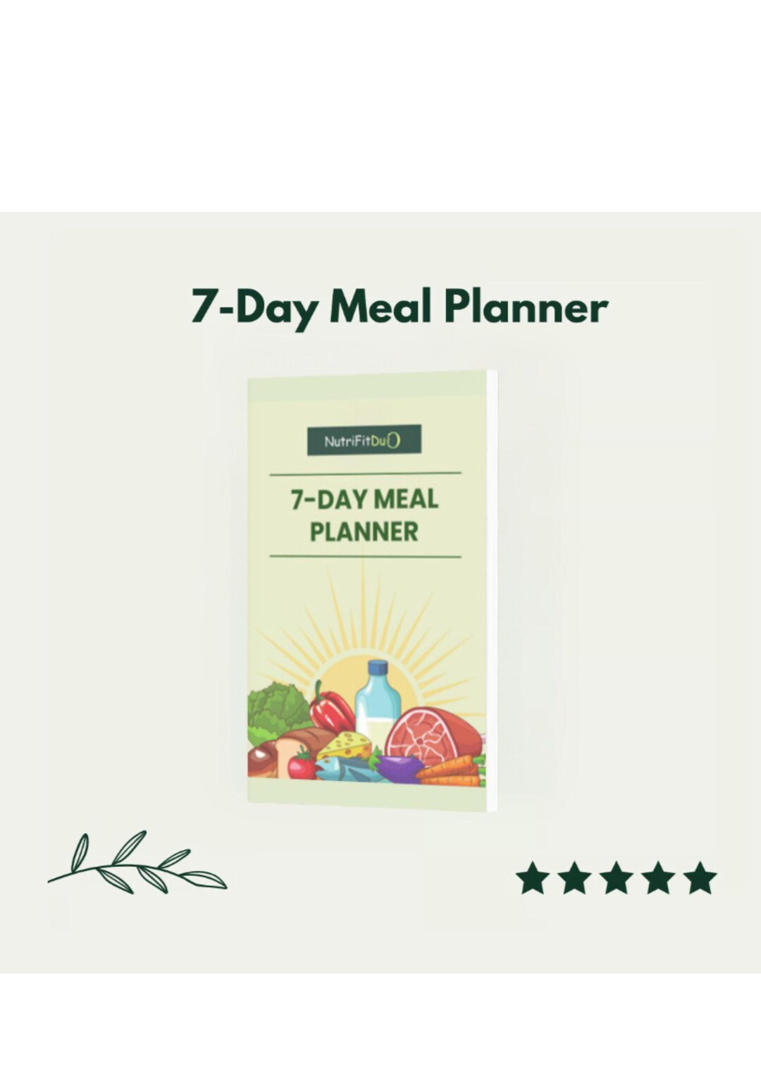 7 Day Meal Planner - Etsy