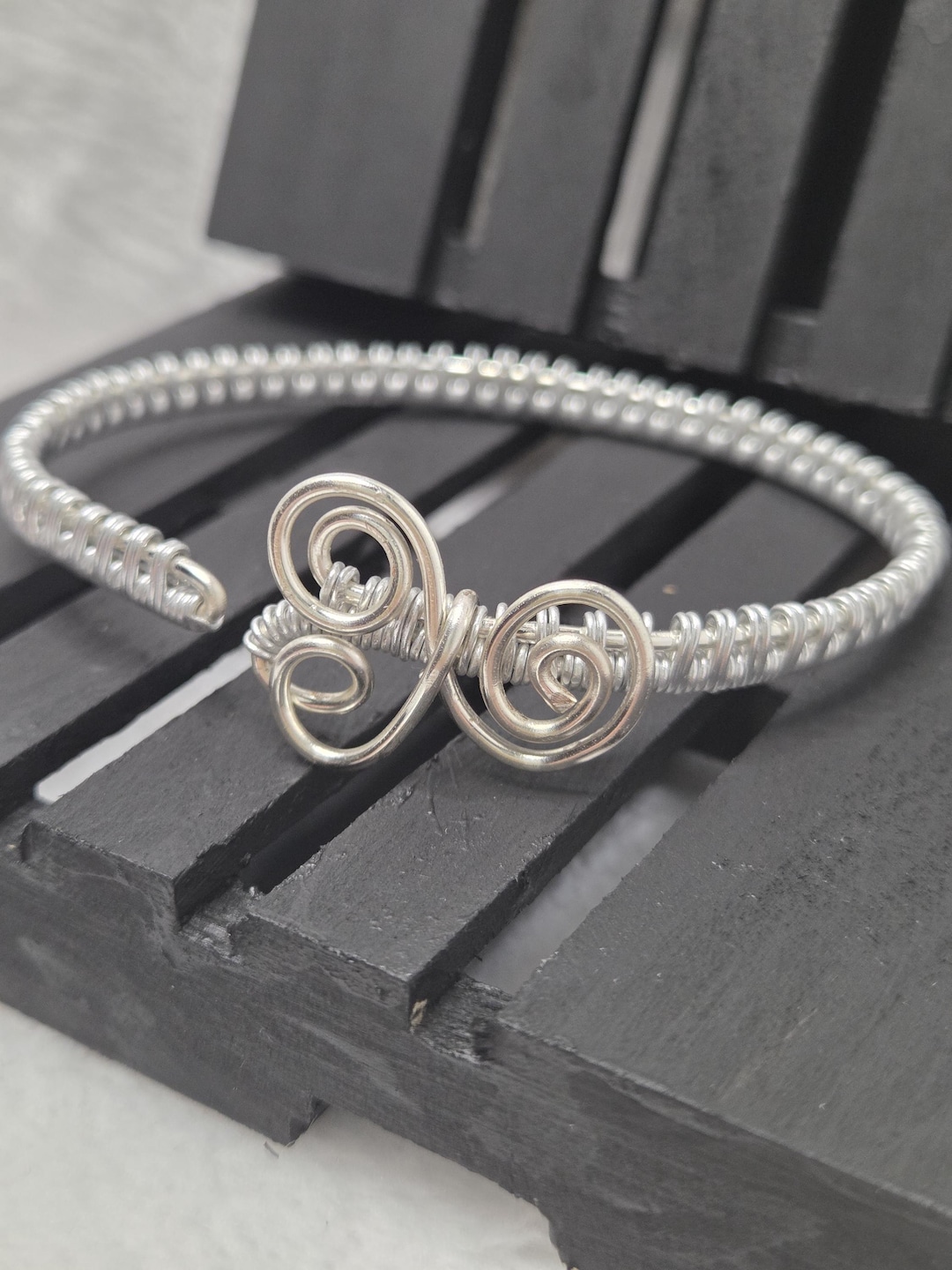 Simple Cuff Simple Silver Woven Cuff - Etsy