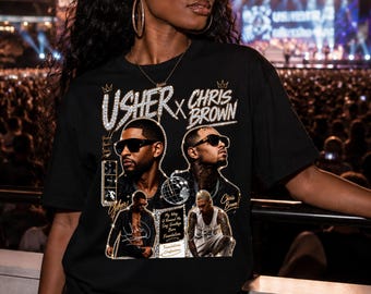 Chris Brown Usher Tour 2026 Shirt Concert Graphic Tee R&B Hip Hop Streetwear Music Fan T-Shirt