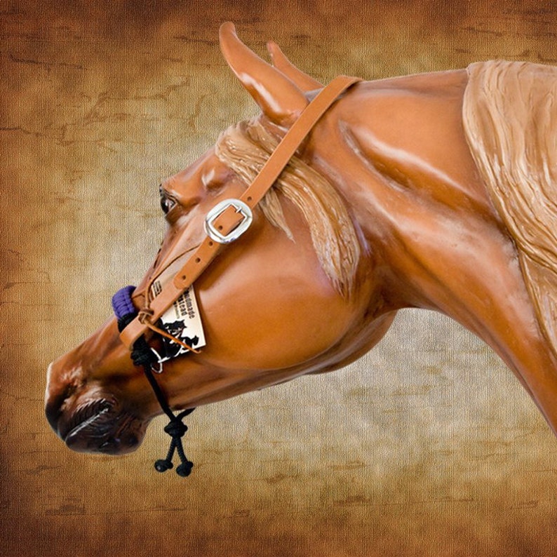 Bitless Rope SidePull Attachment with Curb Strap Natural Etsy