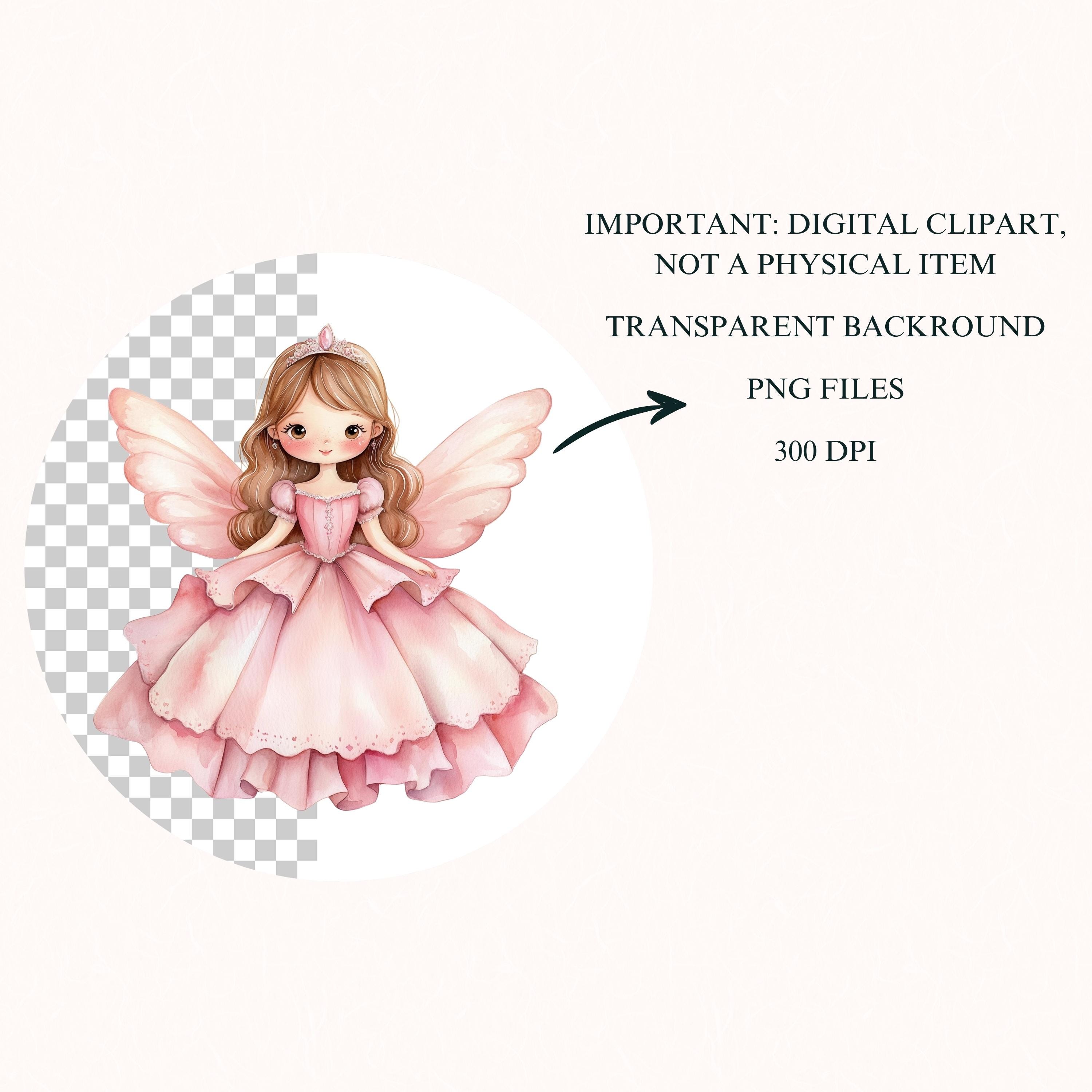 Fairy Watercolor Clipart, Cute Fairy Clipart, Fairy Garden, Unicorn PNG ...