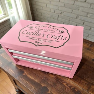 CUSTOM ENGRAVED MINI Toolbox, gift for him/her, veteran, teacher, nurse, mechanic, hairstylist, boy/girl, business, office, craft supply