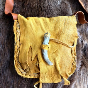 Handmade Possible Bag – Authentic Leather & Deer Antler Button