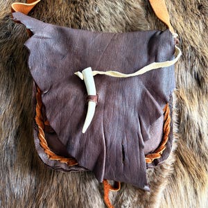 Handmade Possible Bag – Authentic Leather & Deer Antler Button