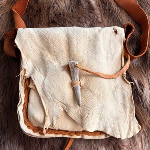 Handmade Possible Bag – Authentic Leather & Deer Antler Button