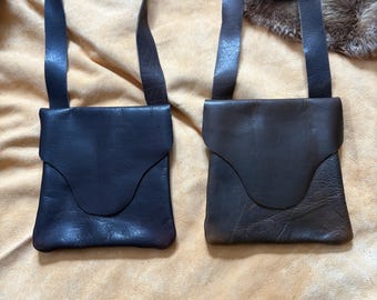 Handmade Leather Possible Bags – Authentic Oil Tan, with buffalo leather strap