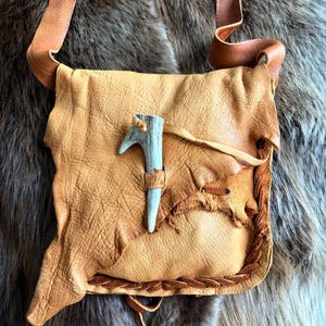 Handmade Possible Bag – Authentic Leather & Deer Antler Button