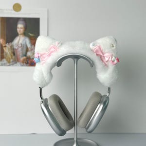 Lolita Style Headphone Cover Case for Airpod Max Sony XM4 Bose QC Pink Bow Gaming Headset Cover