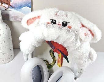 【PRAYING】FURRY HEADPHONE COVER_WHITE Praying Women's' Furry Headphones Cover in White | LN-CC®