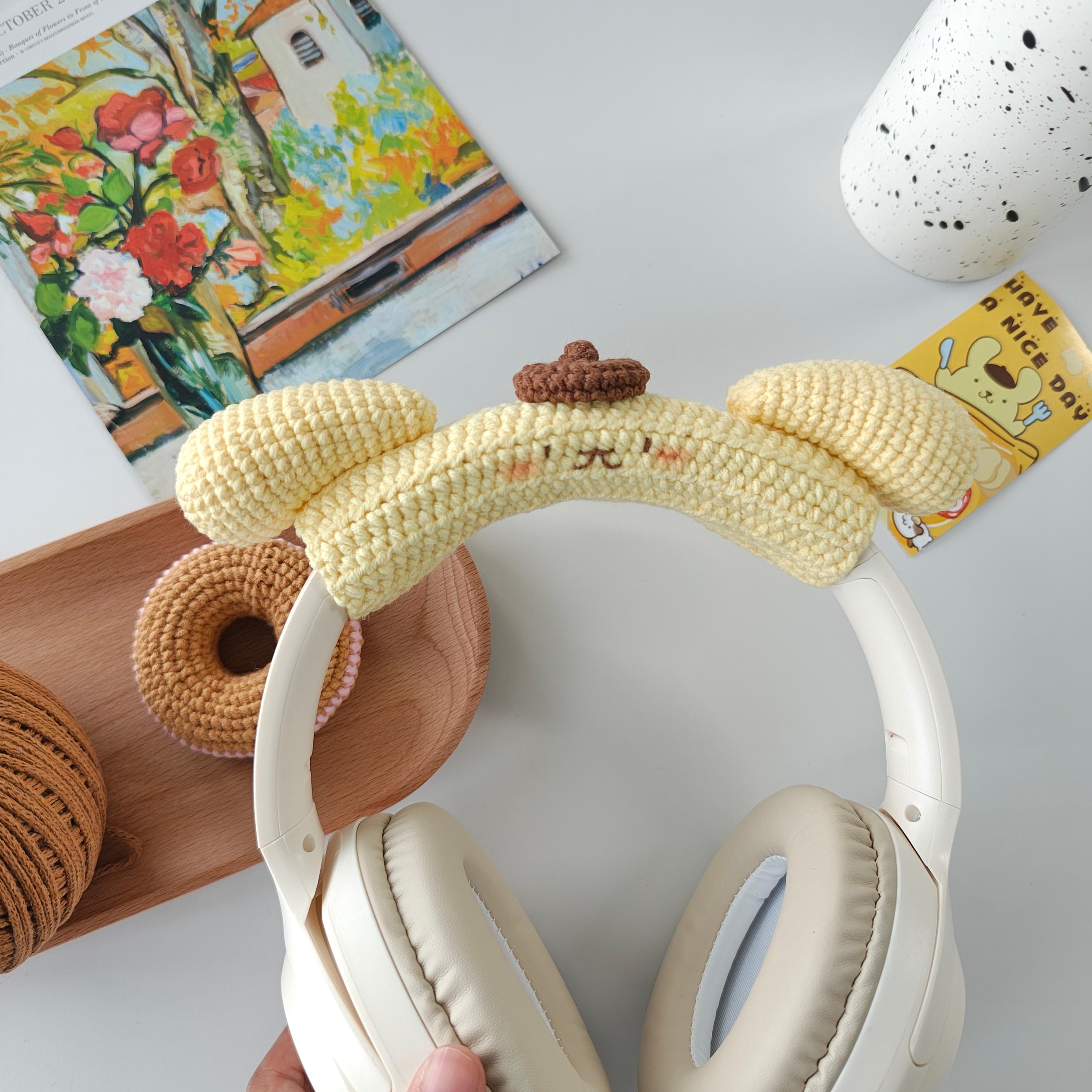 【Praying】Furry HeadPhone Cover Kawaii Bunny Ear Headphone Cover – Soft Furry Rabbit Headset