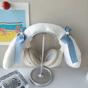 Cute Cinnamoroll Headphone Cover for AirPods Max, Sony, Bose, Beats, Sennheiser, Razer, Logitech - Kawaii Plush Headband Protector