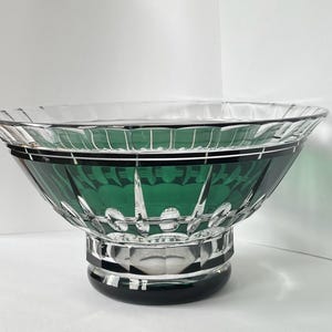 Val Saint Lambert - Vase - Crystal - Cut to Clear- Art Deco