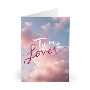 Paquete de 5 cartas para mi amante inspiradas en Taylor Swift para el día de San Valentín (sobres incluidos)