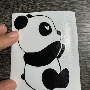 Panda Decal for Cars, Laptops, Vinyl Decal, Waterproof Decal, Window Sticker