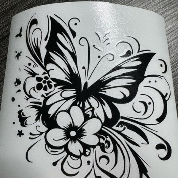 Butterfly Decal, Boho Car Decal, Gift for Her, Car Decal for Women, Butterfly sticker, Laptop Decal