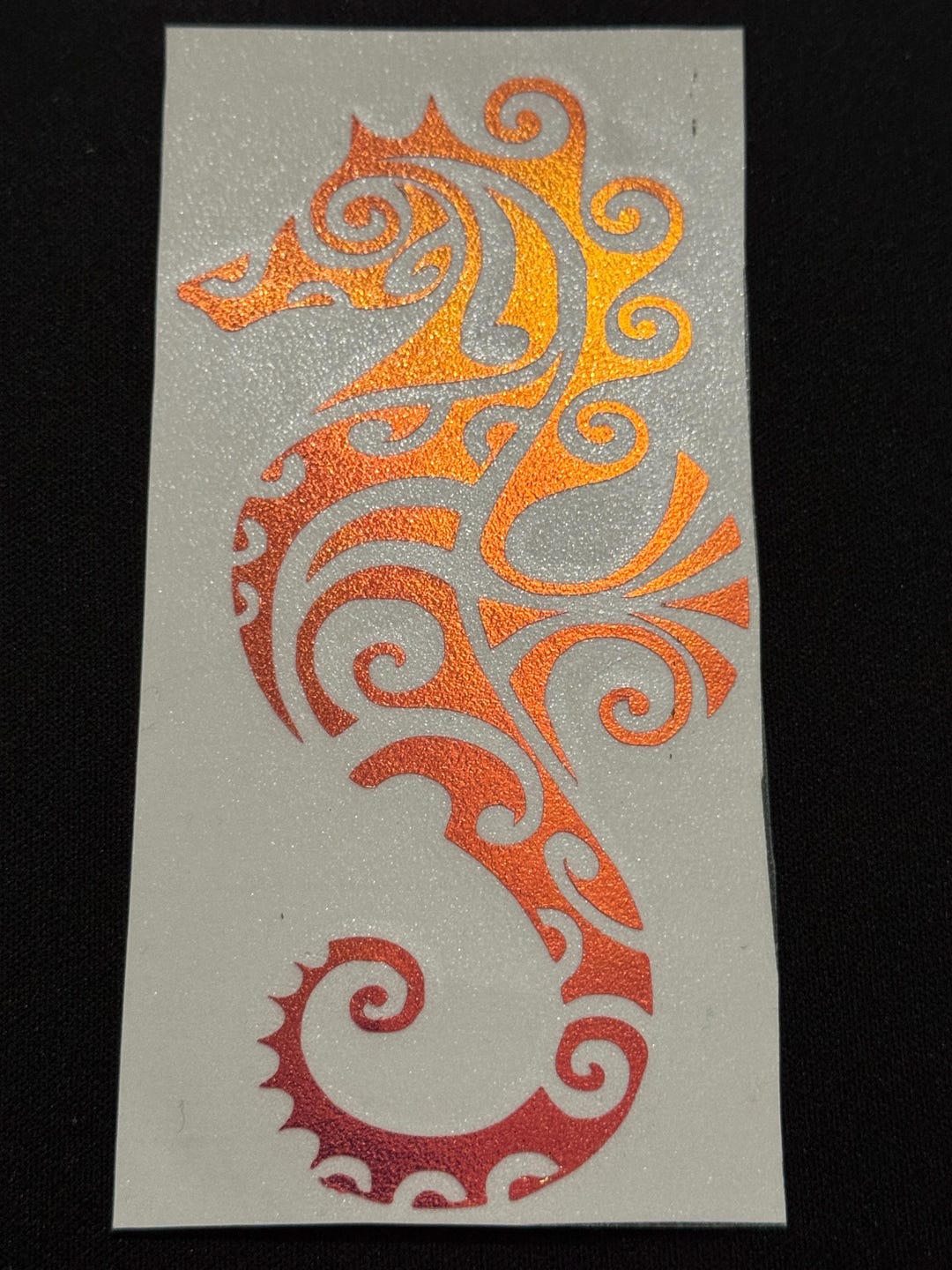 Hawaiian Tribal Car Decal - Polynesian Seahorse Design - Weatherproof ...