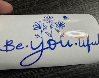 Wildflower Decal, Boho Car Decal, Gift for Her, Car Decal for Women, Wildflower sticker, Waterproof Decal, Laptop Decal