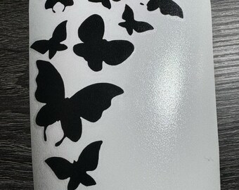 Calcomanía de mariposa, calcomanía bohemia para auto, regalo para ella, calcomanía para auto para mujer, pegatina de mariposa