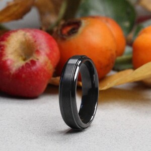 Zirkonia Ring matt und poliert Finish 6.00 mm. Komfortable Passform.