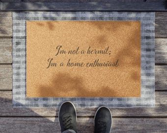 Introverso Minimalista Benvenuto Divertente Autunno Adulto Casalingo Carino Sarcastico Zerbino