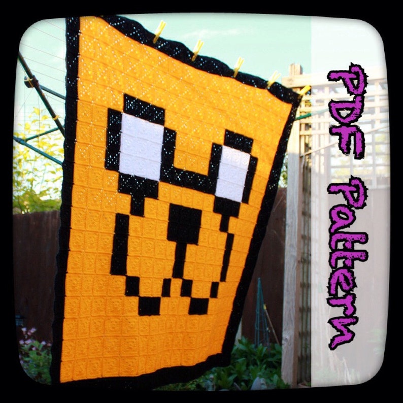 Jake The Dog Crochet Blanket A PDF Crochet Pattern Instant Etsy