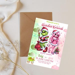 Baby Shower Einladung Grinch Baby Shower Einladung Grinch Thema Baby Shower Shower Einladung Baby Shower