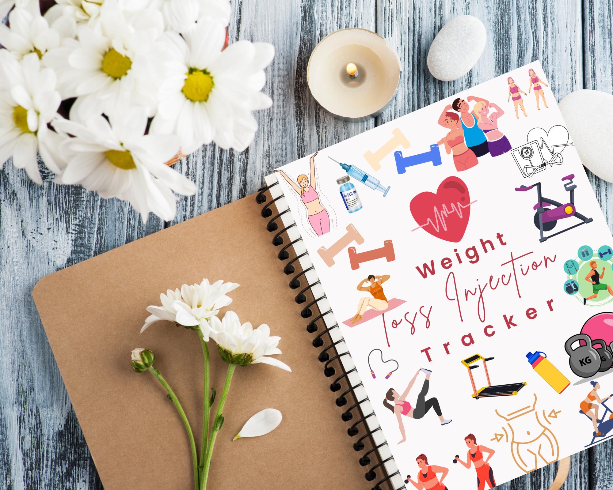 Weight Loss Injection Tracker Printable Weight Loss Journal Chart Pounds Lost Body Measurements ...