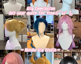 Custom Cosplay Wig Commission – Handmade Anime Character Wig Styling Jinx