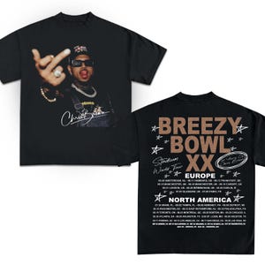 Chris Brown Tour Shirt, 2025 Chris Brown Tour Breezy Bowl XX T