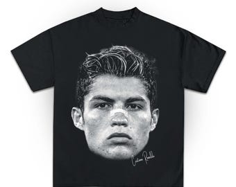 Cr7 Cristiano Ronaldo Face Tee Bootleg T Shirt 2025