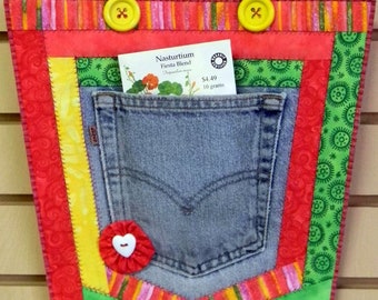 PDF: Pocket Pouch Craft Pattern, Upcycle, Recycle, Reuse, Repurpose, Denim Jeans, Shirt Pockets, Sewing with Kids