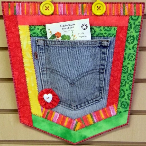 PDF: Pocket Pouch Craft Pattern, Upcycle, Recycle, Reuse, Repurpose, Denim Jeans, Shirt Pockets, Sewing with Kids