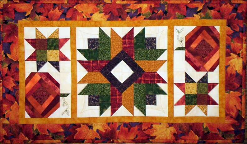 PDF: 4 Designs, New Traditions Table Runner, Jelly Roll Friendly, 2 1/2 Strip Sets, Paper Pieced Quilt Pattern, Holidays, Seasons image 5