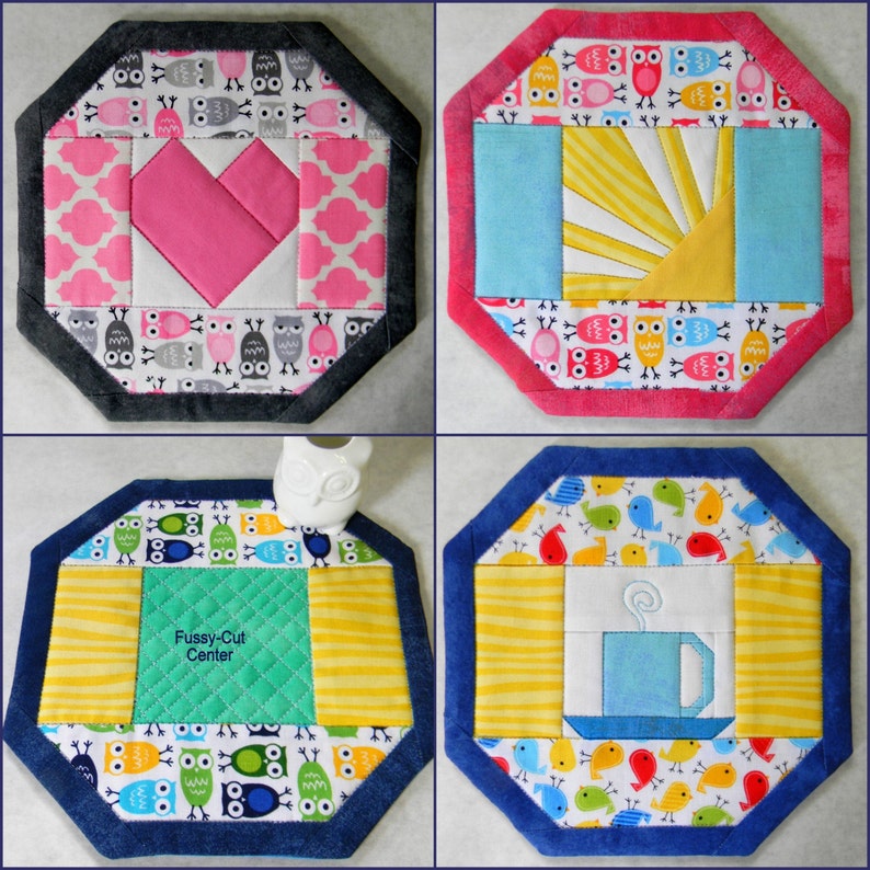 PDF 24 Mug Rug Designs NO Binding Last Minute Mug Rug Etsy