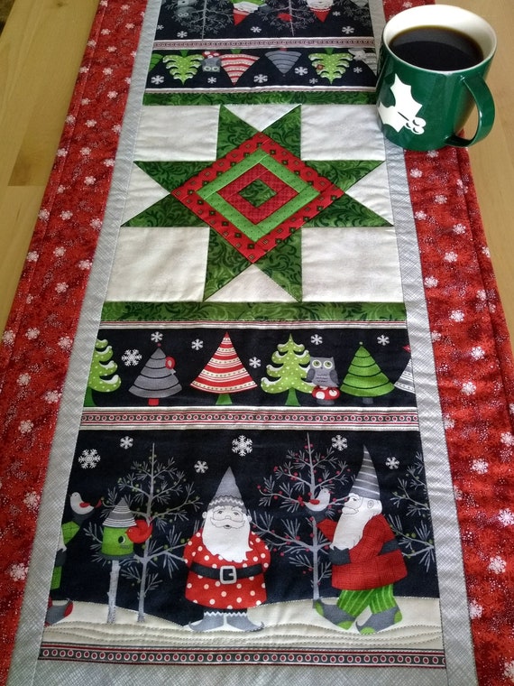 Log Cabin Star Table Runner Paper Pieced Pdf Quilt Pattern Etsy