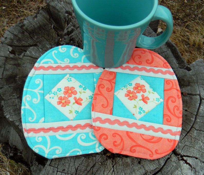 PDF: Egg-cellent Mug Rug, Egg Oval Coaster, Paper Pieced Quilt Pattern, Happy Spring, Easter Basket, Breakfast, Mini Quilt, FPP image 5