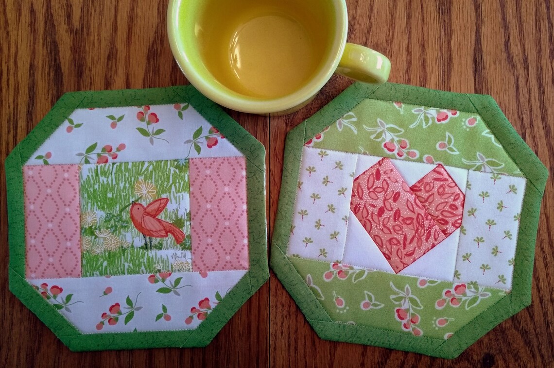 PDF 24 Mug Rug Designs NO Binding Last Minute Mug Rug Etsy