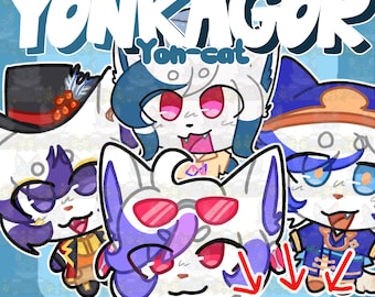 PREVENTA ~ Llaveros acrílicos de YonkaGor - 2.5 pulgadas