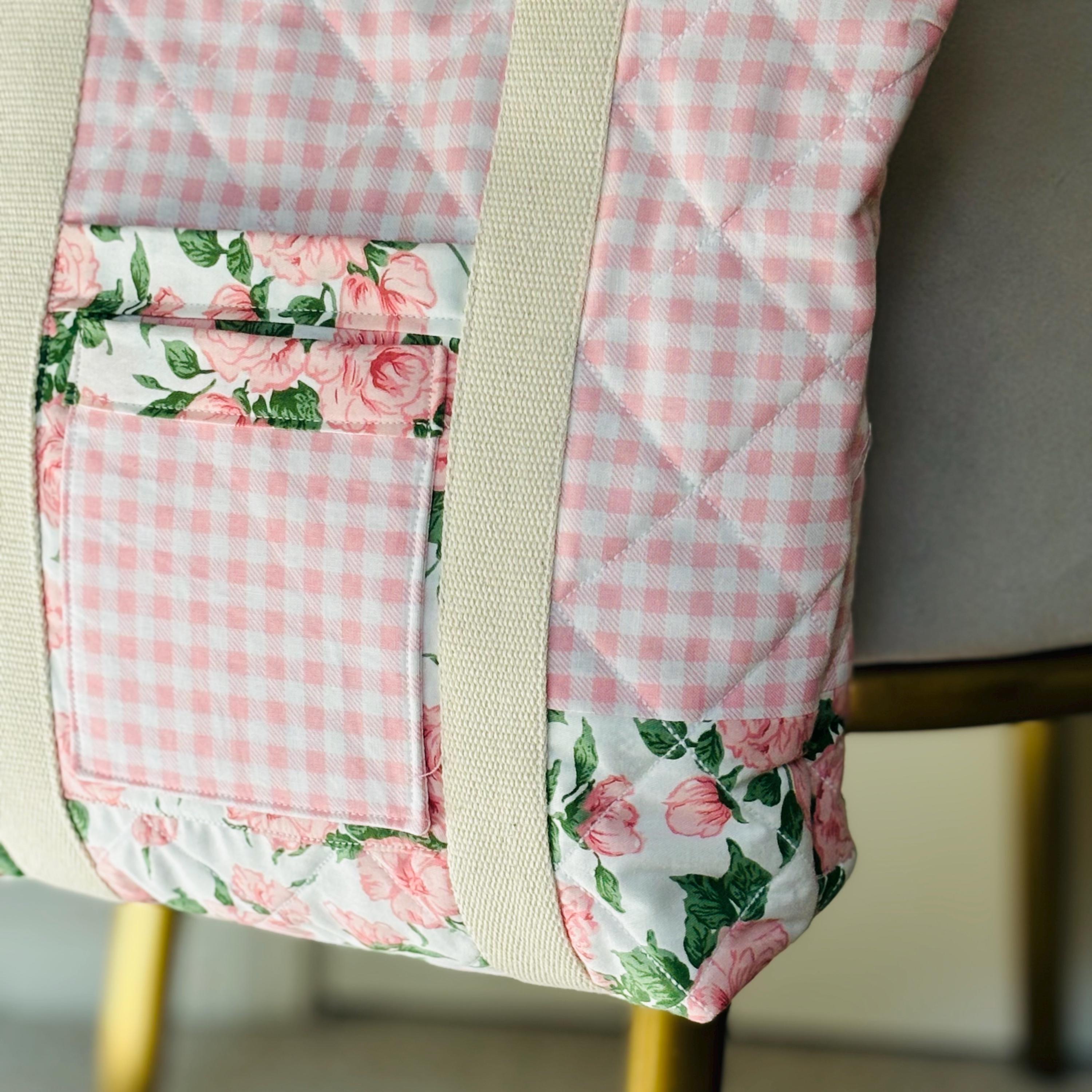 Petal Parade Pink The Everyday Quilted Tote Bag