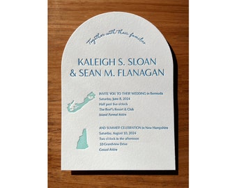 Letterpress wedding invites