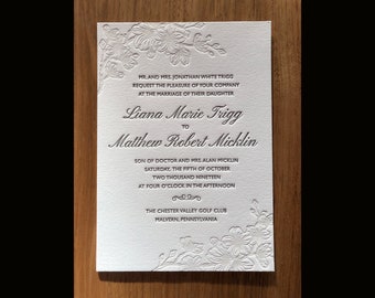 Letterpress wedding invites