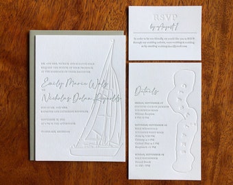 Letterpress wedding invites